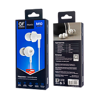 Наушники внутриканальные GFPower M10 с микр. белый