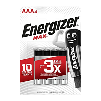Батарейка Energizer MAX LR03 AAA BL4 Alkaline 1.5V (4/48)