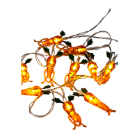 Гирлянда Космос Морковки 10LED 1.35м+0.3м 1 режим белый теплый (1/24) 