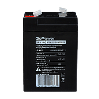 Аккумулятор свинцово-кислотный GoPower LA-645 6V 4.5Ah клеммы T1/ F1 в картонной упаковке
