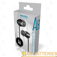 Наушники внутриканальные Smartbuy A8 черный (1/60) 