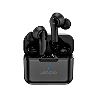 Наушники внутриканальные Lenovo QT82 bluetooth 5.0 с микр. черный