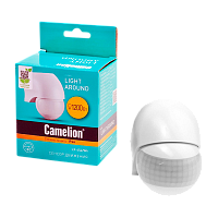 Сенсор включения освещения Camelion LX-454/Wh настенный электронный 180° белый (1/50)