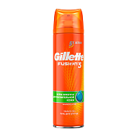 Гель для бритья Gillette Limited Edition FUSION 5 Ultra Sensitive для чувствительной кожи 200мл (1/6