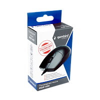 Мышь проводная Gembird MOP-420 классическая USB черный (1/100) 