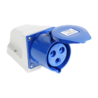 Розетка Smartbuy стационарная наружная 123 2Р+РЕ 32А 220В IP44