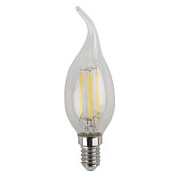 Лампа светодиодная филамент ЭРА BXS E14 5W 4000К 170-265V свеча на ветру (1/25/50)