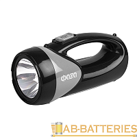 Фонарь туристический Фаzа AccuF8-L1W/L12 1W 1+12LED от аккумулятора черный (1/20)