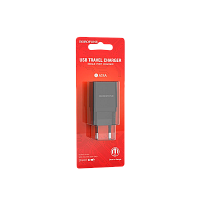 Сетевое З/У Borofone BA19A 1USB 1.0A черный (1/65/260) 