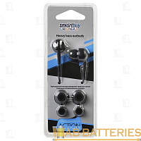 Наушники внутриканальные Smartbuy ACTION черный (1/240)