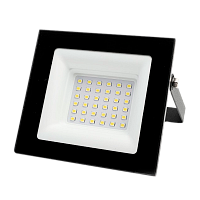 Прожектор светодиодный Ultraflash LFL-3002 C02 30W 230V IP65 6500К холодный черный (1/30)