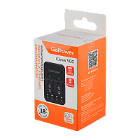 З/У для аккумуляторов GoPower Умное/iClever500 AA/AAA/Крона Ni-MH/Ni-Cd 4 слота (1/40/80)