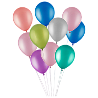 Набор воздушных шаров Волшебная страна "Хром" 10шт. ассорти (1/12)