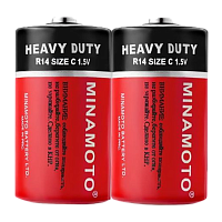 Батарейка Minamoto R14 C Shrink 2 Heavy Duty 1.5V (2/24/480)