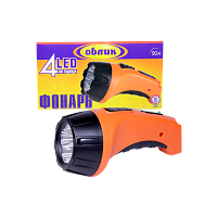 Фонарь универсальный Облик 204 4LED от аккумулятора оранжевый