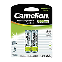 Аккумулятор бытовой Camelion HR6 AA BL2 Ni-Cd 800mAh (2/24/480) 