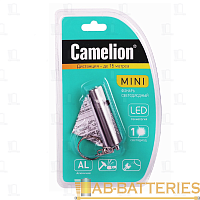 Фонарь брелок Camelion LED18-1R 1LED от батареек серый (1/6/120)