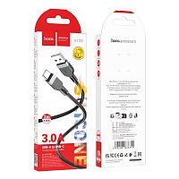 Кабель HOCO X109 USB (m)-Type-C (m) 2.0м 3.0A силикон черный (1/31/310)