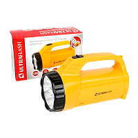 Фонарь туристический Ultraflash LED3819CSM 1.2W 9LED+12SMD от аккумулятора IP22 2 режима желтый (1/4