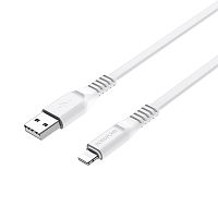 Кабель Borofone BX23 USB (m)-Lightning (m) 1м 2.0A ПВХ белый (1/360)