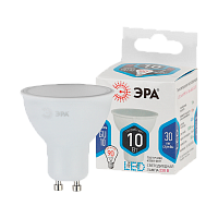Лампа светодиодная ЭРА MR16 GU10 10W 4000К 165-265V софит матовая