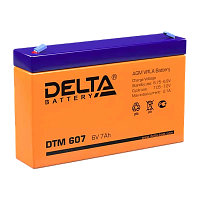 Аккумулятор свинцово-кислотный Delta DTM 607 6V 7Ah (1/10)