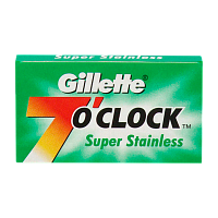 Лезвия Gillette Stainless 7 O'Clock двустронние 5шт в упаковке, цена за 1 лезвие (5/100)