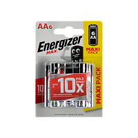 Батарейка Energizer MAX+Power seal LR6 AA BL6 Alkaline 1.5V (6/12/72)