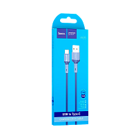 Кабель HOCO X65 USB (m)-Type-C (m) 1м 3.0A TPE синий (1/31/310)