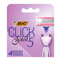 Сменные кассеты BIC "CLICK 5" 5 лезвий 4шт. (4/96)