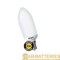 Лампа люминесцентная Navigator C35 E14 9W 2700К 230V свеча прозрачная (1/10/100)