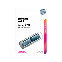 Флеш-накопитель Silicon Power LuxMini 720 8GB USB2.0 пластик синий