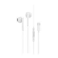 Наушники вставные HOCO M65 с микр. Type-C (m) белый (1/20/120)