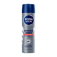 Дезодорант мужской Nivea Серебряная защита спрей 150мл (1/12)