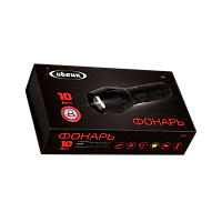 Фонарь универсальный Облик 206 10W 1LED от аккумулятора 3 режима+ZOOM черный