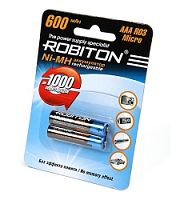 Аккумулятор ROBITON 600MHAAA-2 BL2 (2/50/200)