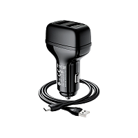 Автомобильное З/У HOCO Z36 2USB 2.1A черный (1/14/140)