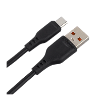 Кабель GoPower GP01M USB (m)-microUSB (m) 1.0м 2.4A ПВХ черный (1/200/800)