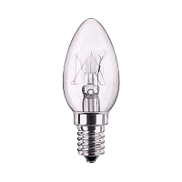 Лампа накаливания Эвапром Е12 15W 220-240V свеча для холодильников прозрачная (1/50)