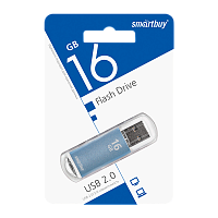 Флеш-накопитель Smartbuy V-Cut 16GB USB2.0 пластик синий 