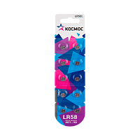 Батарейка Космос G11/LR721/LR58/362A/162 BL10 Alkaline 1.5V (10/100/2000)