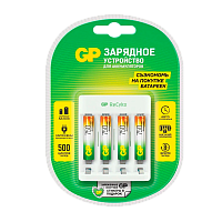 З/У для аккумуляторов GP E411/75AAAHCCS-2CR1 AA/AAA Ni-MH 4 слота +4AAA 750mAh (1/5/10)
