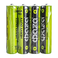 Батарейка Фаzа R03 AAA Shrink 4 Heavy Duty 1.5V (4/60/1200)