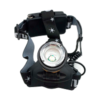 Фонарь налобный Облик 2081 10W COB от аккумулятора 3 режима+ZOOM черный