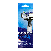 Бритва одноразовая DORCO "PACE4" 4 лезвия 1шт. (1/10) 