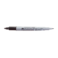 Маркер перманентный Crown Multi Twin P-800W 2.0/1.0 мм двусторонний черный (1/12/1152)