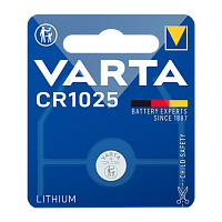 Батарейка Varta ELECTRONICS CR1025 BL1 Lithium 3V (1/10/100)