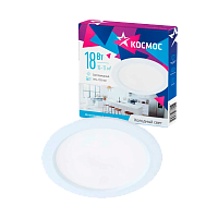 #Светильник светодиодный Космос DownL18W6400K 18W 220V IP20 потолочный белый (1/40)