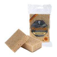 Губка для посуды Leonord "Sisal" 100х70х36мм 2шт. коричневый (1/28)