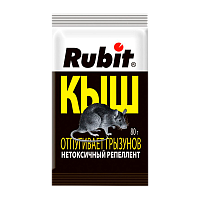 Отпугиватель грызунов Рубит Кыш нетоксичный Репеллент 80г (1/50)